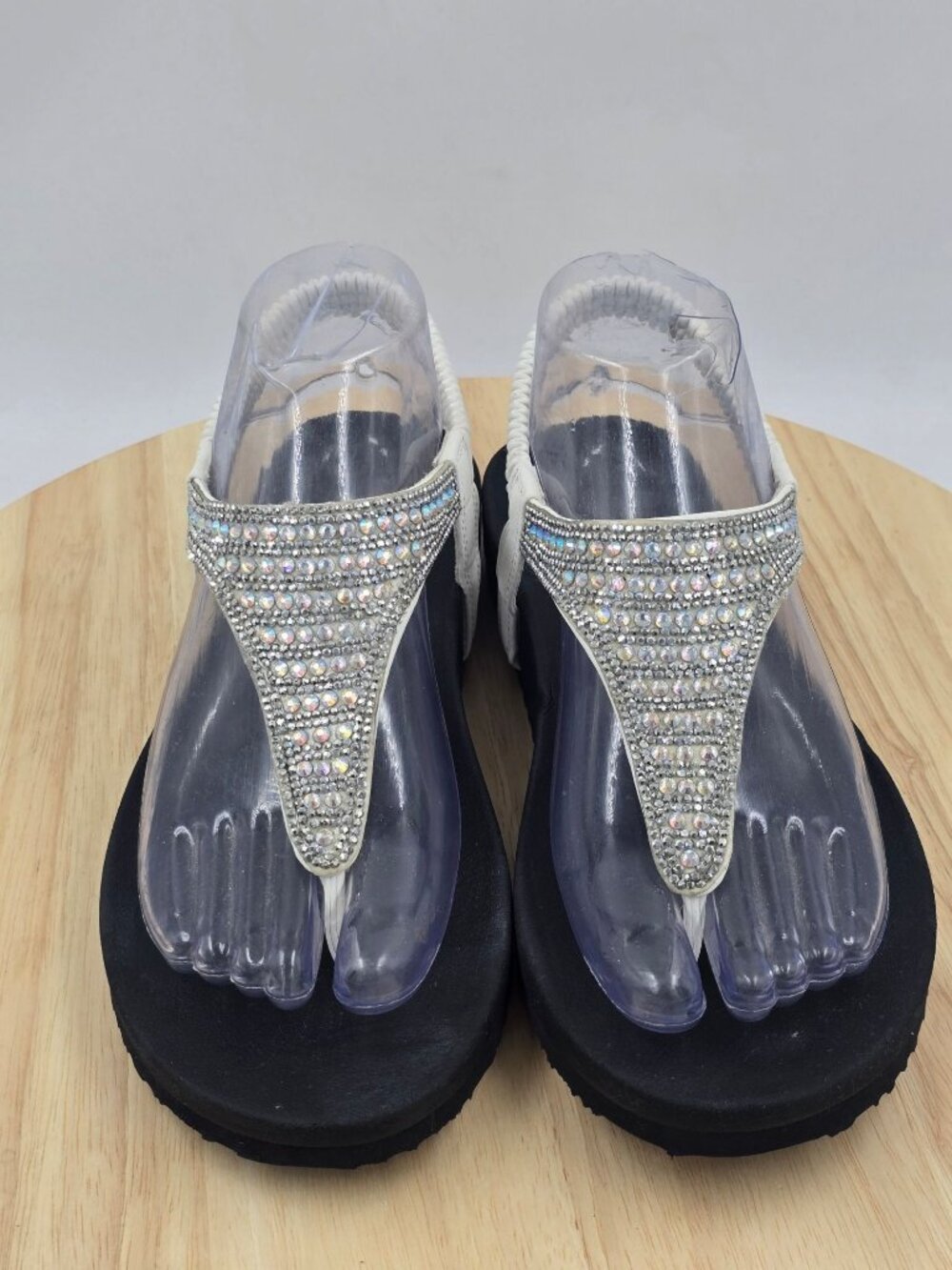 Skechers Cali Meditation Rockstar Womens sandals yoga foam Slingback Sz 7